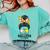 Busy Raising Ballers Softball Messy Bun Baseball Mom Comfort Colors Sweatshirt Butter