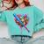 Camo Baseball Heart Drip Valentine Baseball Icecream Boys Comfort Colors Sweatshirt Butter