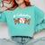 Catcher Mom Baseball Mom Leopard Game Day Comfort Colors Sweatshirt Butter
