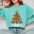 Christmas Baseball Tree Lights Xmas Comfort Colors Sweatshirt Butter