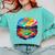 Colorful Baseball Field Home Run Baseball Player Fans Comfort Colors Sweatshirt Butter