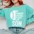 Cute Favorite Baseball Player Is My Son Women Men Comfort Colors Sweatshirt Butter