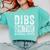 Dibs On The Baseball Coach Wife Girlfriend Comfort Colors Sweatshirt Butter