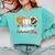 Happy Valentine’s Day Basketball Football Baseball Hearts Comfort Colors Sweatshirt Butter