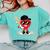 Heart Playing Baseball Valentine Baseball Comfort Colors Sweatshirt Butter