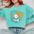 Ice Cream Baseball Mitt Drippy Scoop Baseball Sports Comfort Colors Sweatshirt Butter