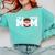 I'm A Proud Mom Football Baseball Mom Comfort Colors Sweatshirt Butter