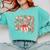 Leopard Checkered Game Day Baseball Coquette Bow Women Girls Comfort Colors Sweatshirt Butter