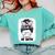 Mom Of Both Volleyball And Baseball Mom For Women Messy Bun Comfort Colors Sweatshirt Butter