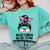 In October We Wear Pink Baseball Mom Messy Bun Breast Cancer Comfort Colors Sweatshirt Butter