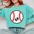 Pregnant Baseball Mom Pregnancy Announcement Baby Feet Belly Comfort Colors Sweatshirt Butter
