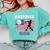 Proud Baseball MOM USA American Flag Family Game Day Comfort Colors Sweatshirt Butter