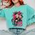 Punk Girl With Anger Kanji And Baseball Bat Comfort Colors Sweatshirt Butter Punk Girl With Anger Kanji And Baseball Bat Comfort Colors Sweatshirt Butter