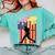 Retro Baseball Drip Boys Ice Cream Patriotic American Flag Comfort Colors Sweatshirt Butter