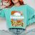 Retro Groovy Baseball Mom Family Matching Women Comfort Colors Sweatshirt Butter