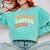 Weekends Coffee Baseball Retro Vibes Comfort Colors Sweatshirt Butter