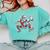 Santa Playing Baseball Catcher Merry Christmas Sport Player Comfort Colors Sweatshirt Butter