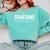 Spartans Baseball Inspired Comfort Colors Sweatshirt Butter Spartans Baseball Inspired Comfort Colors Sweatshirt Butter