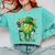 St Patricks Day Baseball Leprechaun Rainbow Green Baseball Comfort Colors Sweatshirt Butter