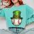 St Patricks Day Baseball Player Leprechaun Hat Men Boys Kids Comfort Colors Sweatshirt Butter