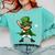 St Patrick’s Day Leprechaun Baseball Irish Graphic Comfort Colors Sweatshirt Butter