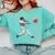 Valentines Baseball Batter Heart Player Silhouette Premium Tri-Blend Comfort Colors Sweatshirt Butter