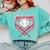 Valentines Baseball Boys Ice Cream Drip Heart Youth Kids Comfort Colors Sweatshirt Butter