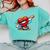 Valentines Day Baseball Dabbing Red Heart Love Boys Comfort Colors Sweatshirt Butter