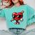 Valentines Day Baseball Heart Bat Sunglasses Men Boys Kids Comfort Colors Sweatshirt Butter