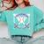 I Wear Purple For Alzheimers Awareness Baseball Heart Ribbon Comfort Colors Sweatshirt Butter