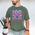 100 Days Of School Baseball Dripping Ice Cream 100th Day Men's Comfort Colors T-Shirt Moss