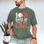 100 Days Of School Baseball Player Teacher Student Men's Comfort Colors T-Shirt Moss