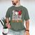 100 Days Of School Cute Bow Baseball Boy Girl Teacher Men's Comfort Colors T-Shirt Moss
