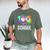100 Days Of School Dripping Baseball Boys Kids Teacher Men's Comfort Colors T-Shirt Moss