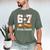 67 13 Year Old Official Teenager Baseball Boy 13th Birthday Men's Comfort Colors T-Shirt Moss