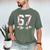 67 Six Seven Number 6 7 Meme Baseball Six Seven For Boys Men Men's Comfort Colors T-Shirt Moss