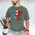American Baseball Drip Graffiti Ball And Bat Men's Comfort Colors T-Shirt Moss