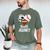 Ball Aunt Heart Football Baseball Hockey Game Day Men's Comfort Colors T-Shirt Moss