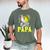 Ball Papa Softball Baseball Dad Daddy Premium Men's Comfort Colors T-Shirt Moss