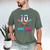 Baseball 10 Year Old Ice Cream Drip 10th Bday Double Digits Men's Comfort Colors T-Shirt Moss