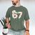 Baseball 67 Drip Six Seven Baseball Dripping Boys Kids Men's Comfort Colors T-Shirt Moss
