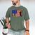 Baseball Coach Baseball Dad American Flag Men's Comfort Colors T-Shirt Moss Baseball Coach Baseball Dad American Flag Men's Comfort Colors T-Shirt Moss