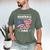 Baseball DAD American Flag Patriotic Father's Day Men's Comfort Colors T-Shirt Moss