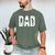 Baseball Dad Father's Day Birthday Baseball Graphic Men's Comfort Colors T-Shirt Moss Baseball Dad Father's Day Birthday Baseball Graphic Men's Comfort Colors T-Shirt Moss