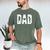 Baseball Dad Father's Day Birthday Baseball Graphic Premium Men's Comfort Colors T-Shirt Moss Baseball Dad Father's Day Birthday Baseball Graphic Premium Men's Comfort Colors T-Shirt Moss