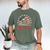 Baseball Dad Game Day USA Flag Men's Comfort Colors T-Shirt Moss