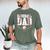 Baseball Dad Happy Fathers Day For Men Boys Kid Men's Comfort Colors T-Shirt Moss