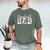 Baseball Dad Happy Fathers Day For Men Boys Baseball Lovers Premium Men's Comfort Colors T-Shirt Moss