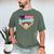 Baseball Dad Ice Cream Drip Father American Flag 4th Of July Men's Comfort Colors T-Shirt Moss Baseball Dad Ice Cream Drip Father American Flag 4th Of July Men's Comfort Colors T-Shirt Moss