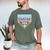 Baseball Dad Ice Cream Drip Fathers Day Men's Comfort Colors T-Shirt Moss
